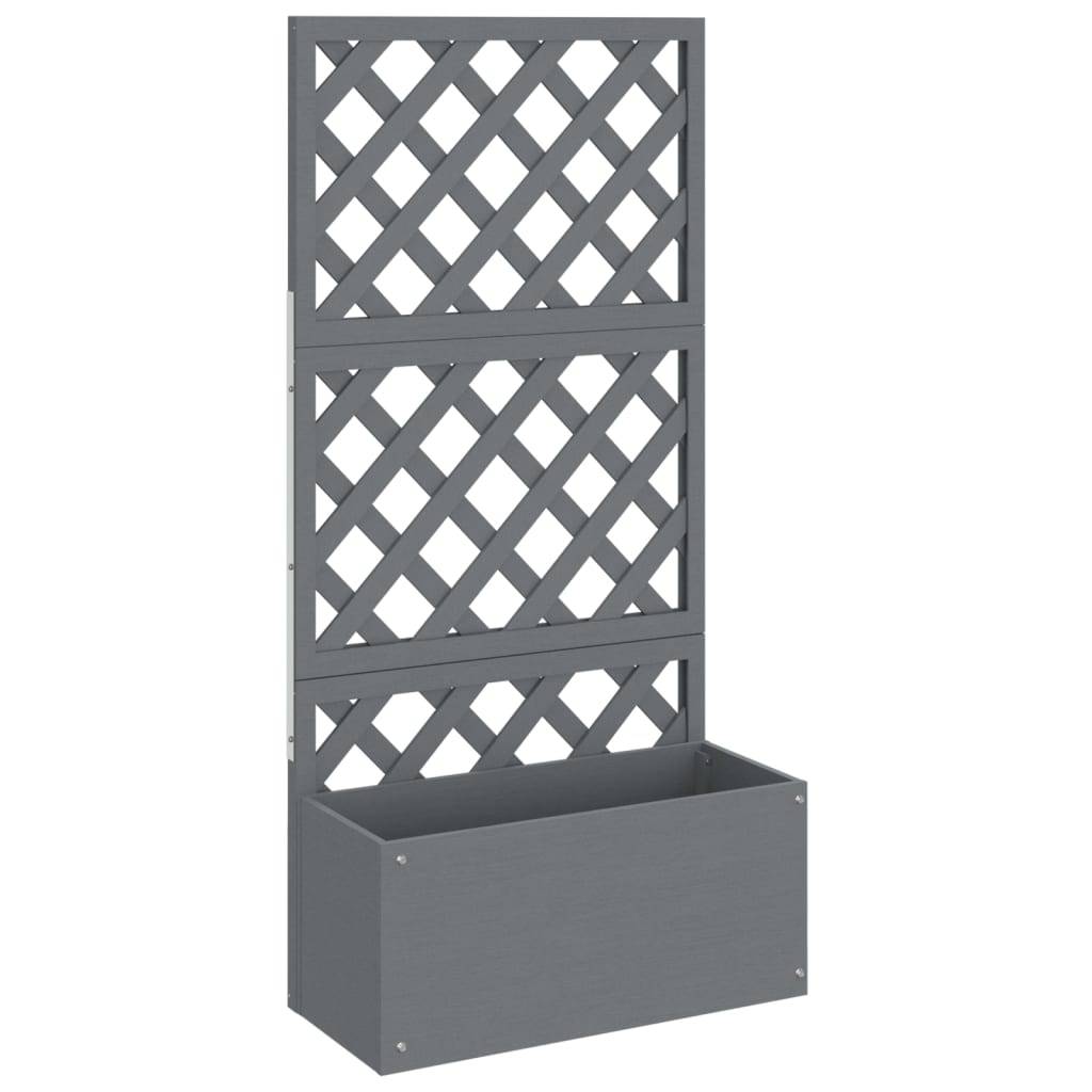 Vidaxl - Jardinières en treillis 2 pcs Gris 65x33x135 cm WPC vidaXL 3154899 - Image 7