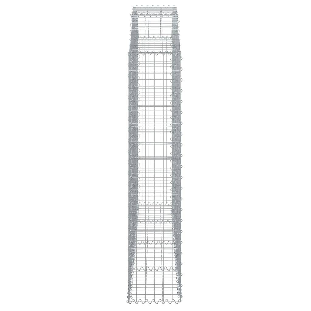 Vidaxl - Panier de gabions arqué 200x30x140/160 cm Fer galvanisé vidaXL 153467 - Image 5