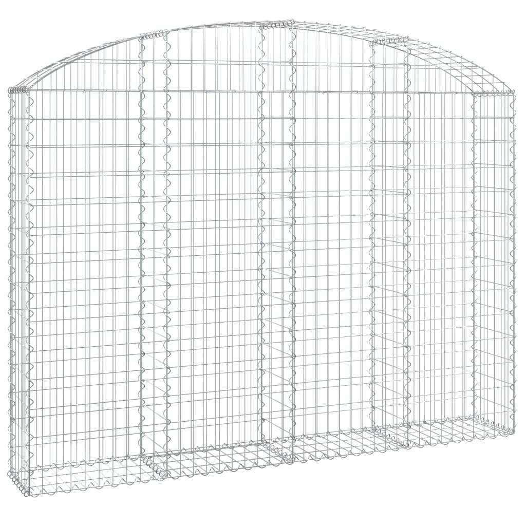 Vidaxl - Panier de gabions arqué 200x30x140/160 cm Fer galvanisé vidaXL 153467 - Image 2