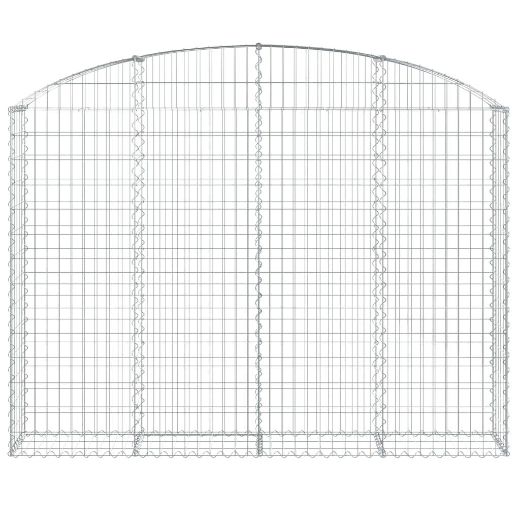 Vidaxl - Panier de gabions arqué 200x30x140/160 cm Fer galvanisé vidaXL 153467 - Image 4