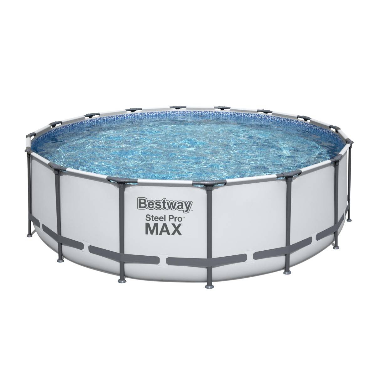 Bestway - Piscine tubulaire Ø 488 x 122 cm BESTWAY hors sol ronde Steel Pro Max™ Pompe Echelle Bache et filtre Inclus - Image 1