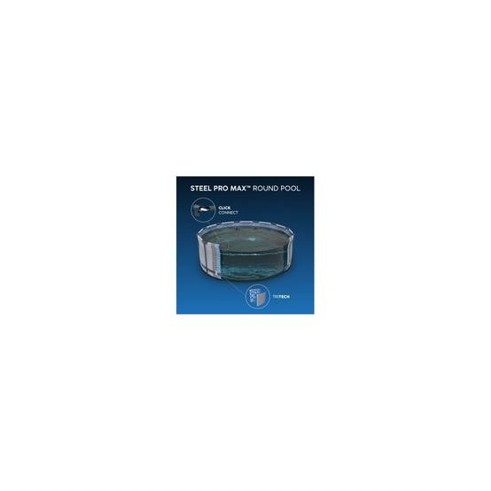 Bestway - Piscine tubulaire Ø 488 x 122 cm BESTWAY hors sol ronde Steel Pro Max™ Pompe Echelle Bache et filtre Inclus - Image 7