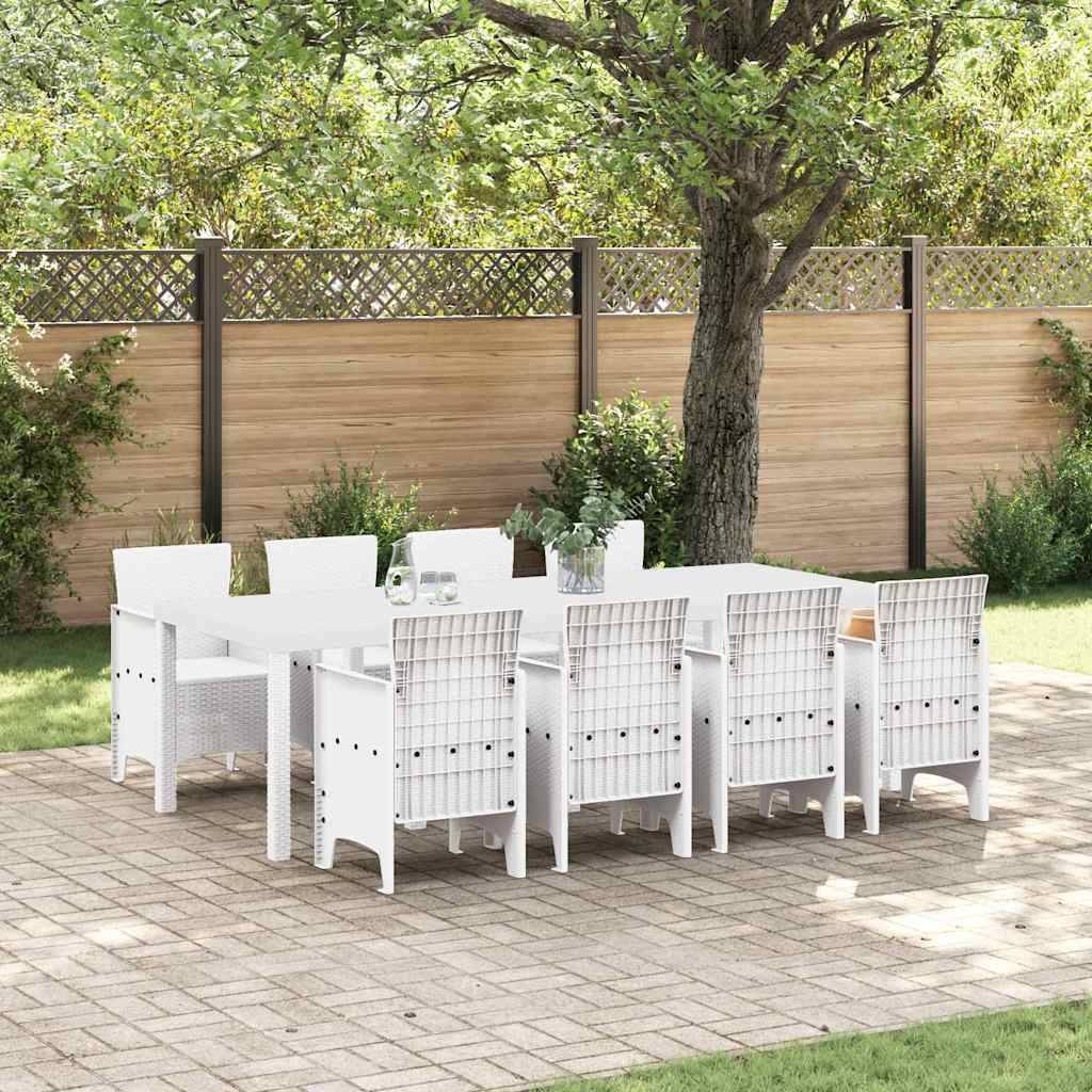 ComfortXL - Ensemble Table et Chaises de Jardin Résine Tressée 8 Places Confort pour Repas Extérieur Gris Clair – ComfortXL Outdoor Living - Image 1