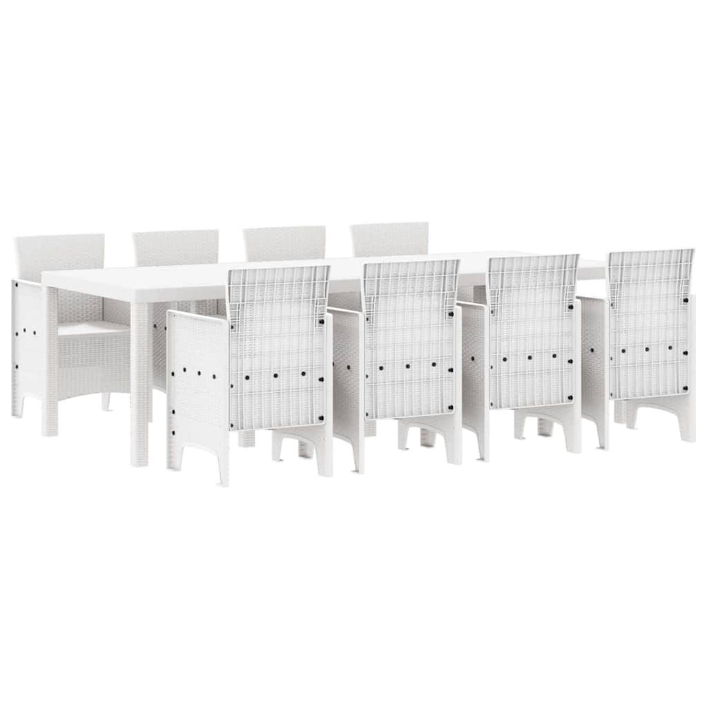 ComfortXL - Ensemble Table et Chaises de Jardin Résine Tressée 8 Places Confort pour Repas Extérieur Gris Clair – ComfortXL Outdoor Living - Image 2