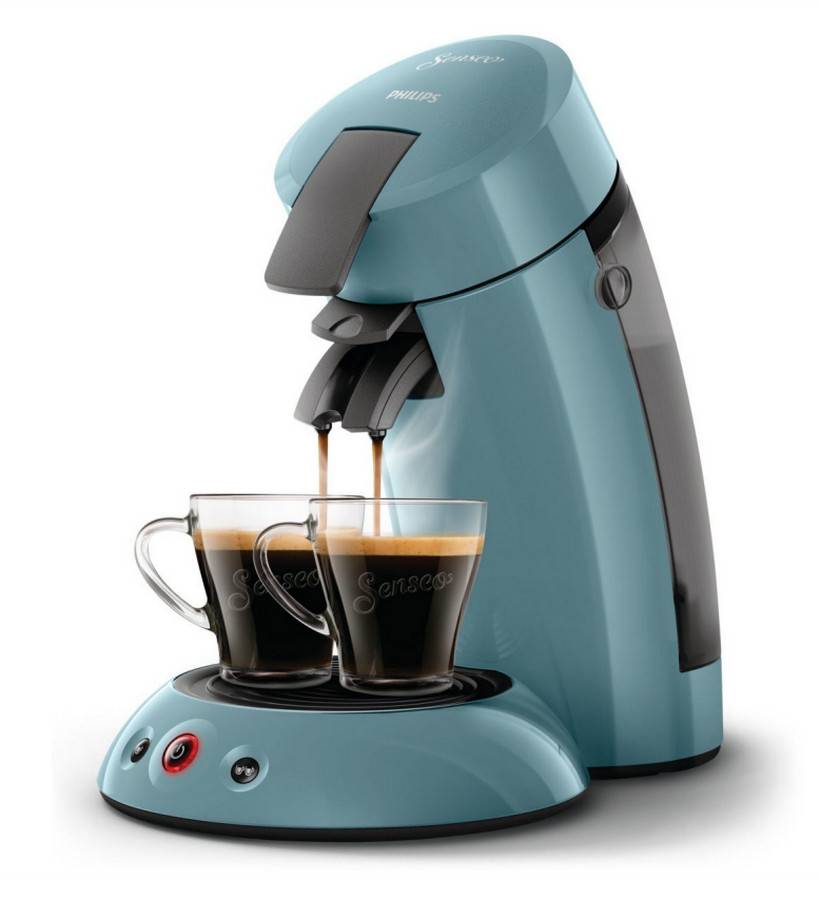Philips - Cafetière à dosettes 1bar 1450w bleu gris HD6553/21 Philips - Image 1