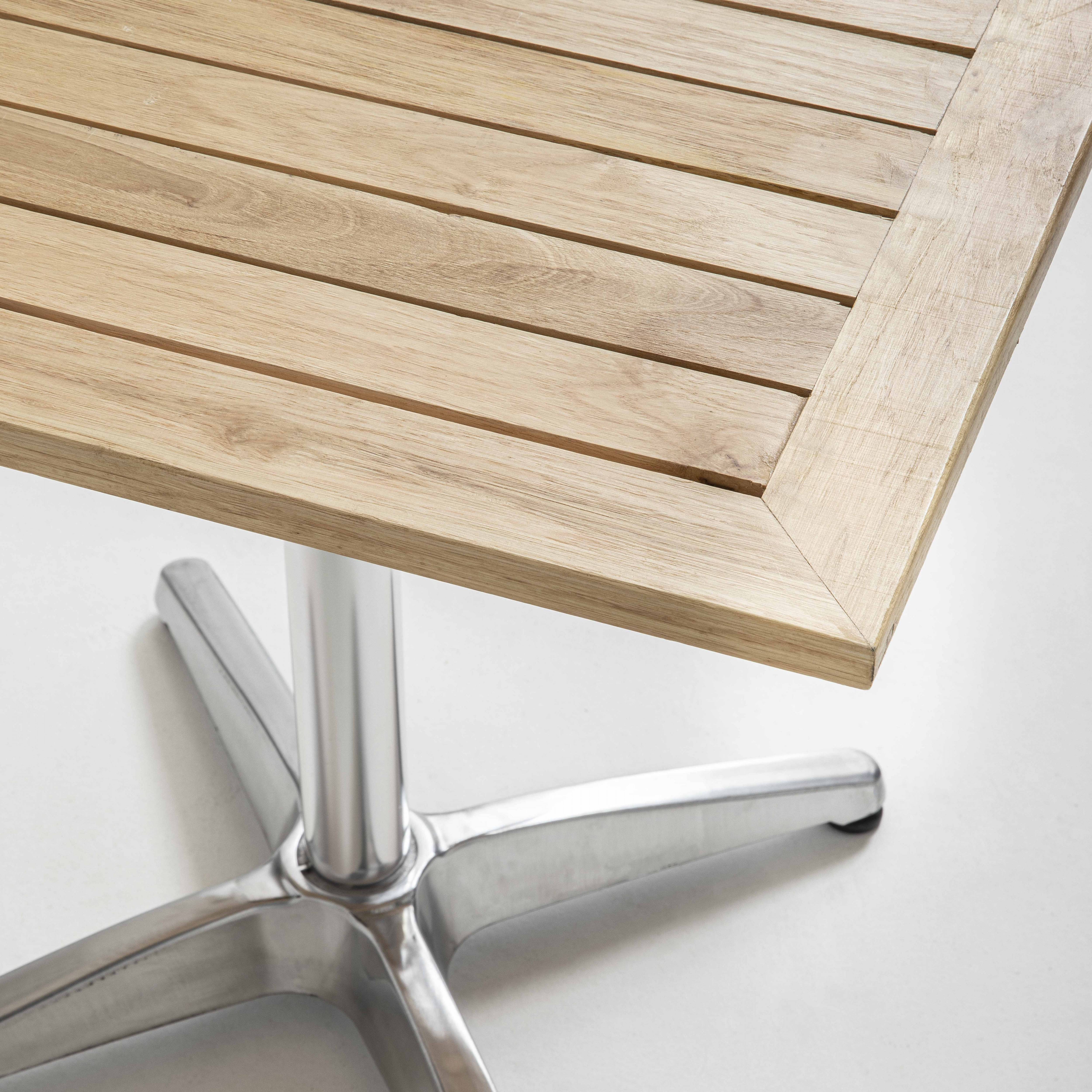 Oviala - Ensemble jardin en bois et aluminium 2 personnes Times Square - Oviala - Image 3