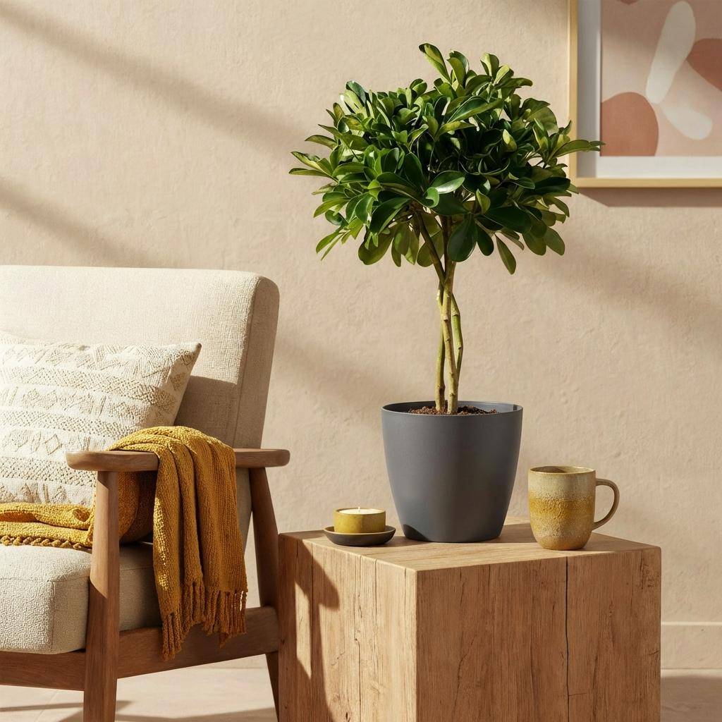 Schefflera Gold Capelle - Pot de 21cm - Hauteur 70-81cm - Gris - Plantes d'intérieur - Image 4