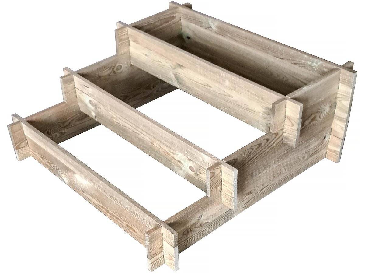 Carré Potager "utopia" En Escalier - 90 X 90 X 35 Cm -habitat Et Jardin - Image 1