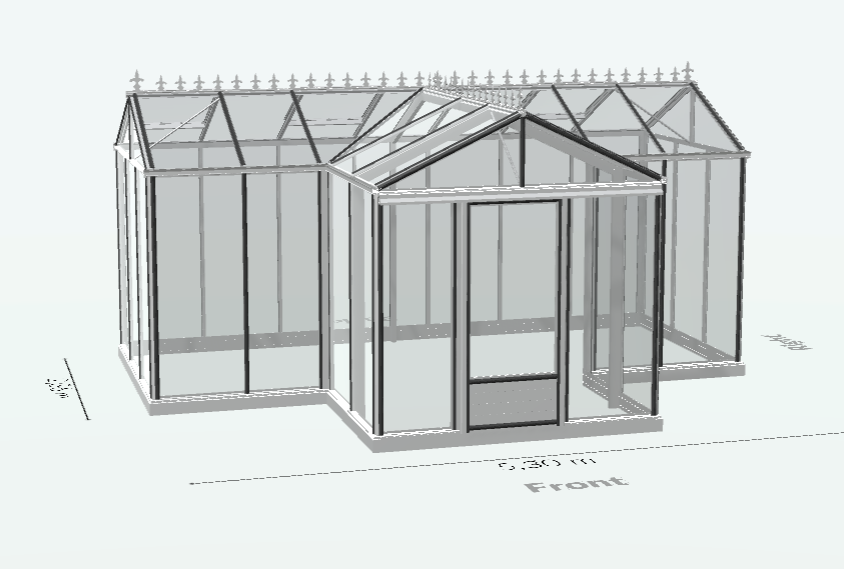 20m² - Serre en verre trempé - Euro T Classic - Alu - 20m² - ALUMINIUM - L'atelier Des Serres - Image 6
