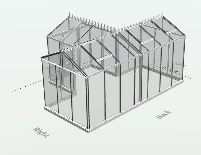20m² - Serre en verre trempé - Euro T Classic - Alu - 20m² - ALUMINIUM - L'atelier Des Serres - Image 8