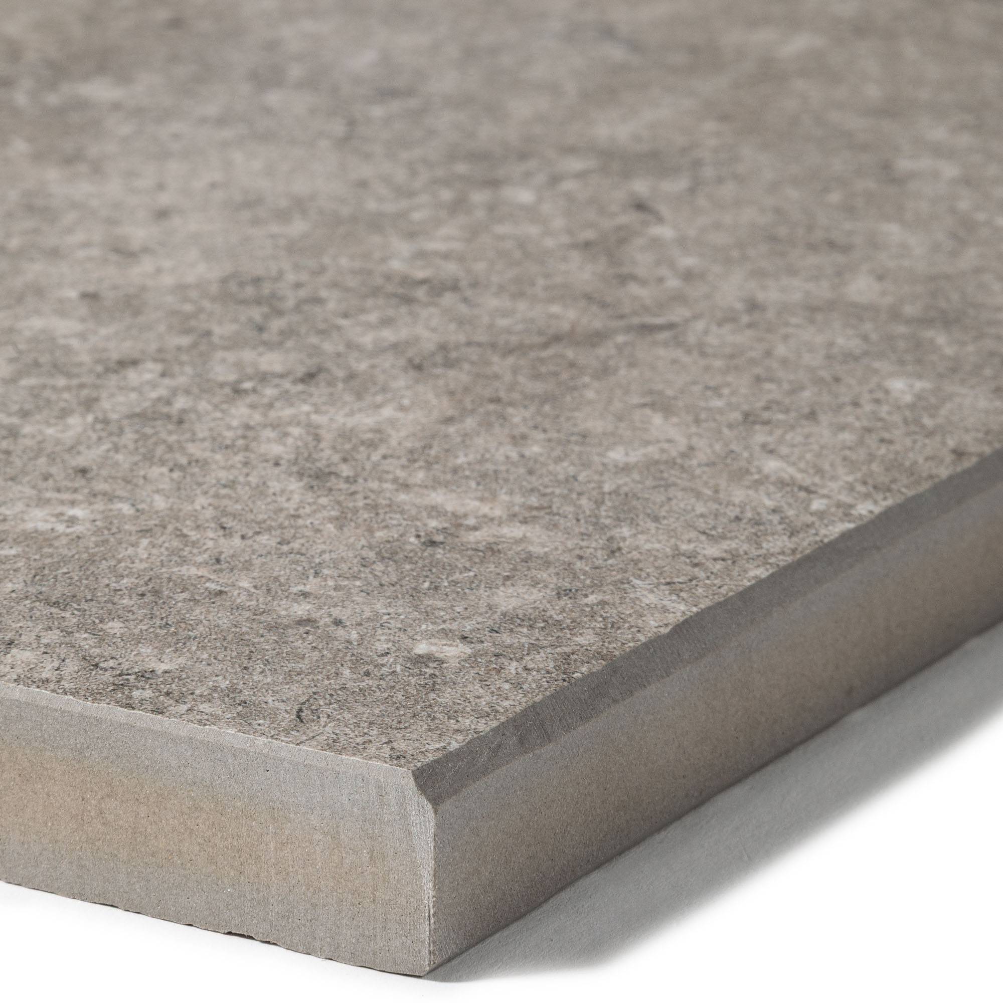 Margelle de piscine effet Pierre Gris Cotto 60x28x2 cm Bord Droit Pietra  - RO'MA CARRELAGE - Image 2