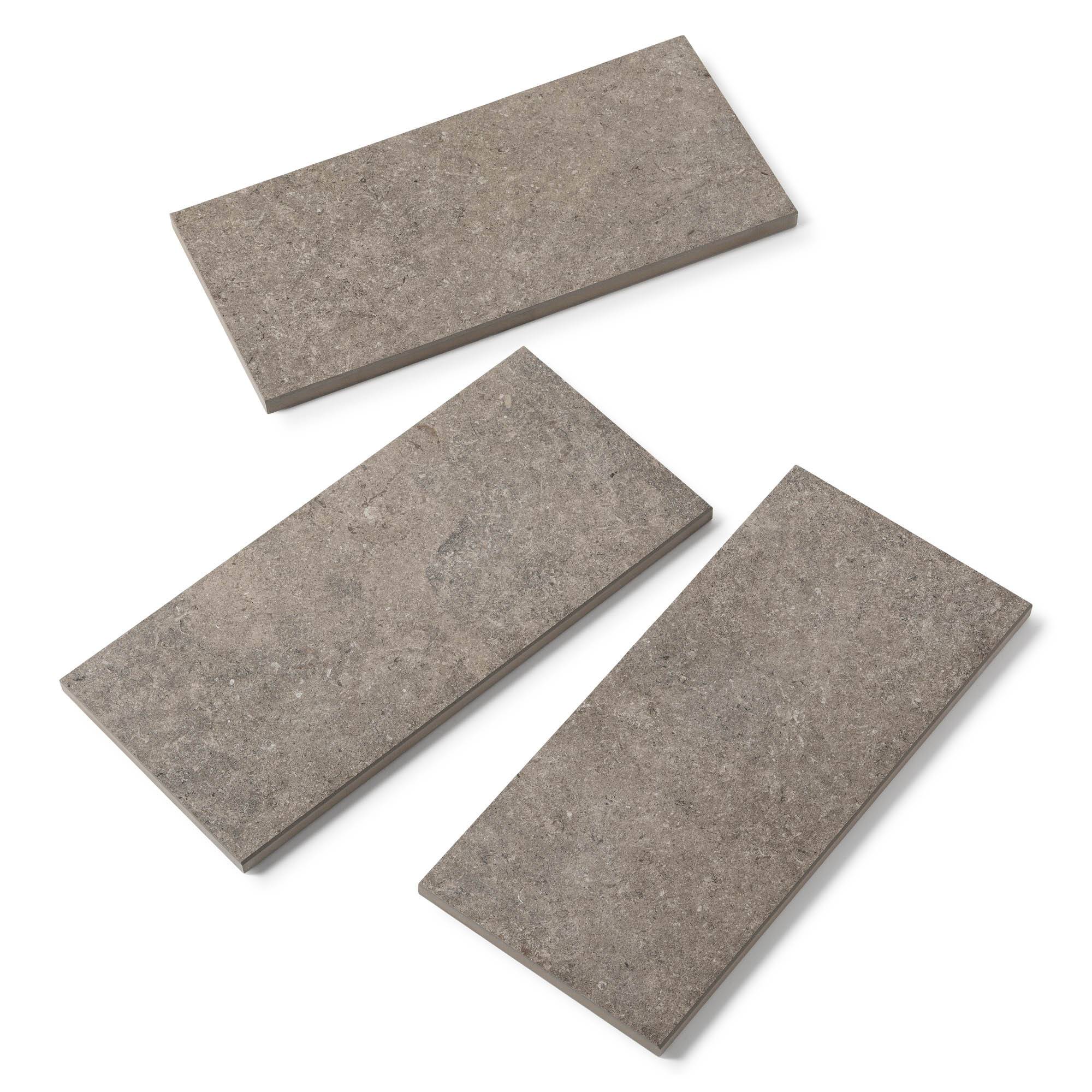 Margelle de piscine effet Pierre Gris Cotto 60x28x2 cm Bord Droit Pietra  - RO'MA CARRELAGE - Image 4