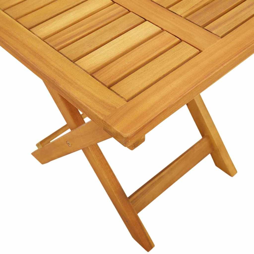Vidaxl - Transat avec coussin Blanc crème Bois d'Acacia Massif vidaXL 3407699 - Image 8