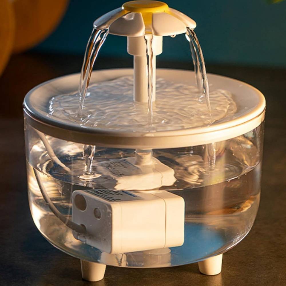 Fontaine à eau pour chat 1,5L - Silencieuse USB - Arrêt automatique - Filtration intégrée - Living123 - Image 3
