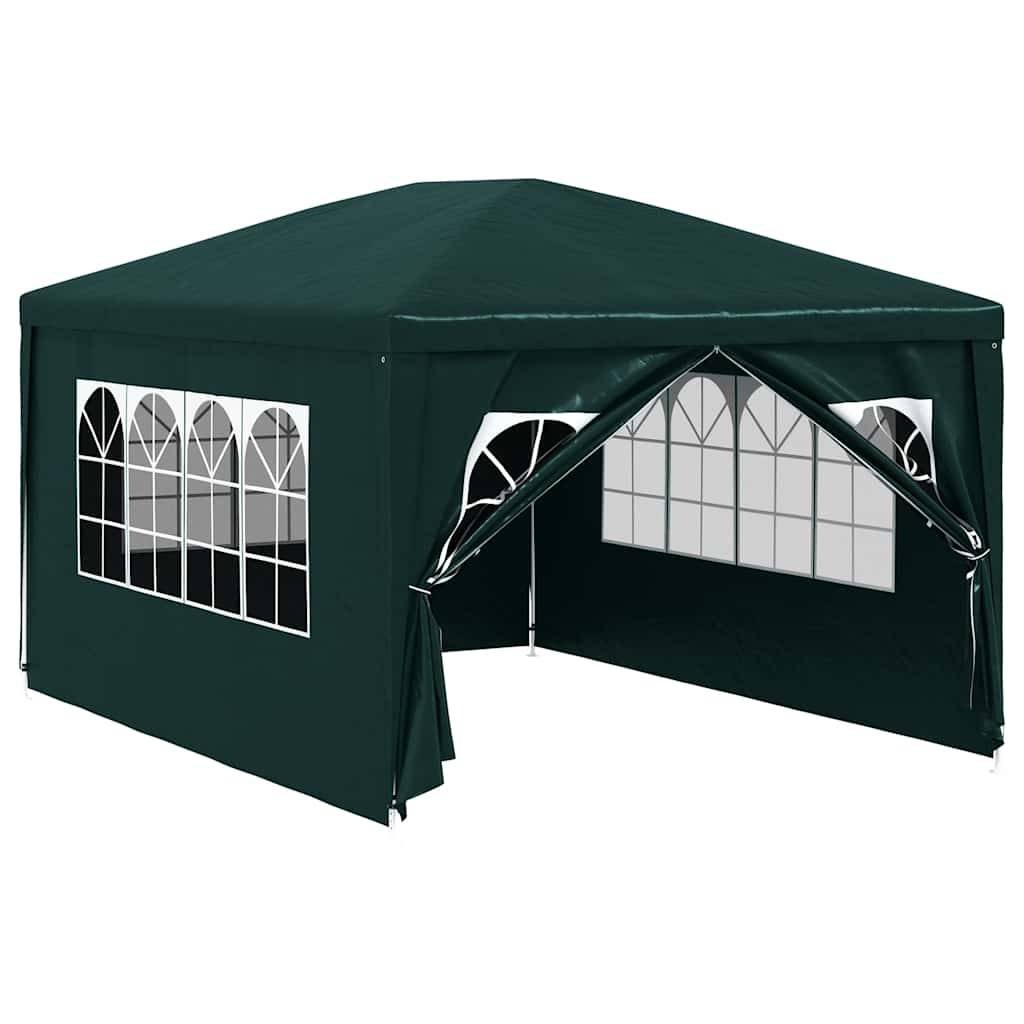ComfortXL - Tente de Réception Acier Jardin Marché avec 3 Parois Amovibles 3x4 m Vert - ComfortXL Outdoor Living - Image 2