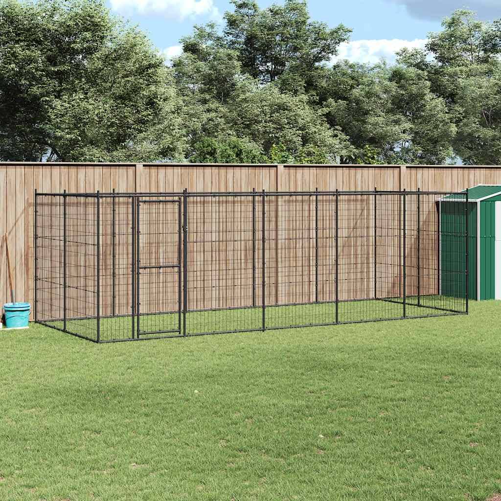 Vidaxl - Chenil extérieur Acier 12,1 m² vidaXL 3082299 - Image 1