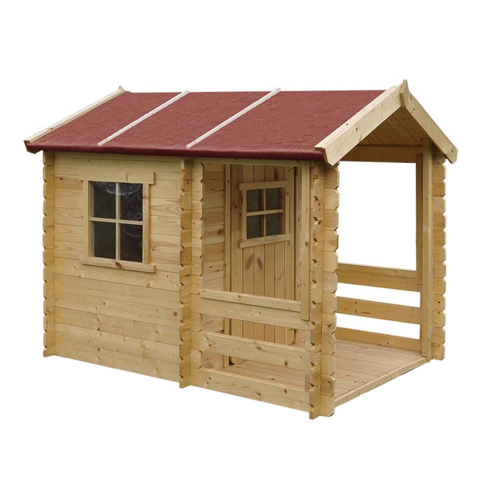 Timbela - Maison en bois pour enfants 182x146xH145cm/ 1,1 m² - Maison jardin enfant exterieur bois - 19 mm d’épaisseur - Timbela M501A - Image 3