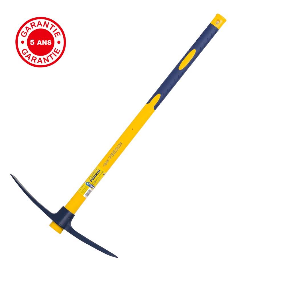 Outils Perrin - Pioche terrassier 2 kg oeil Rond manche composite, manche incassable en fibre de verre Outils Perrin