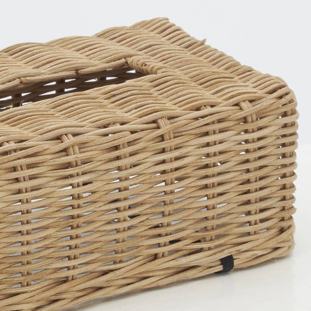 Aubry Gaspard - Boîte à mouchoirs en rotin naturel - Image 3