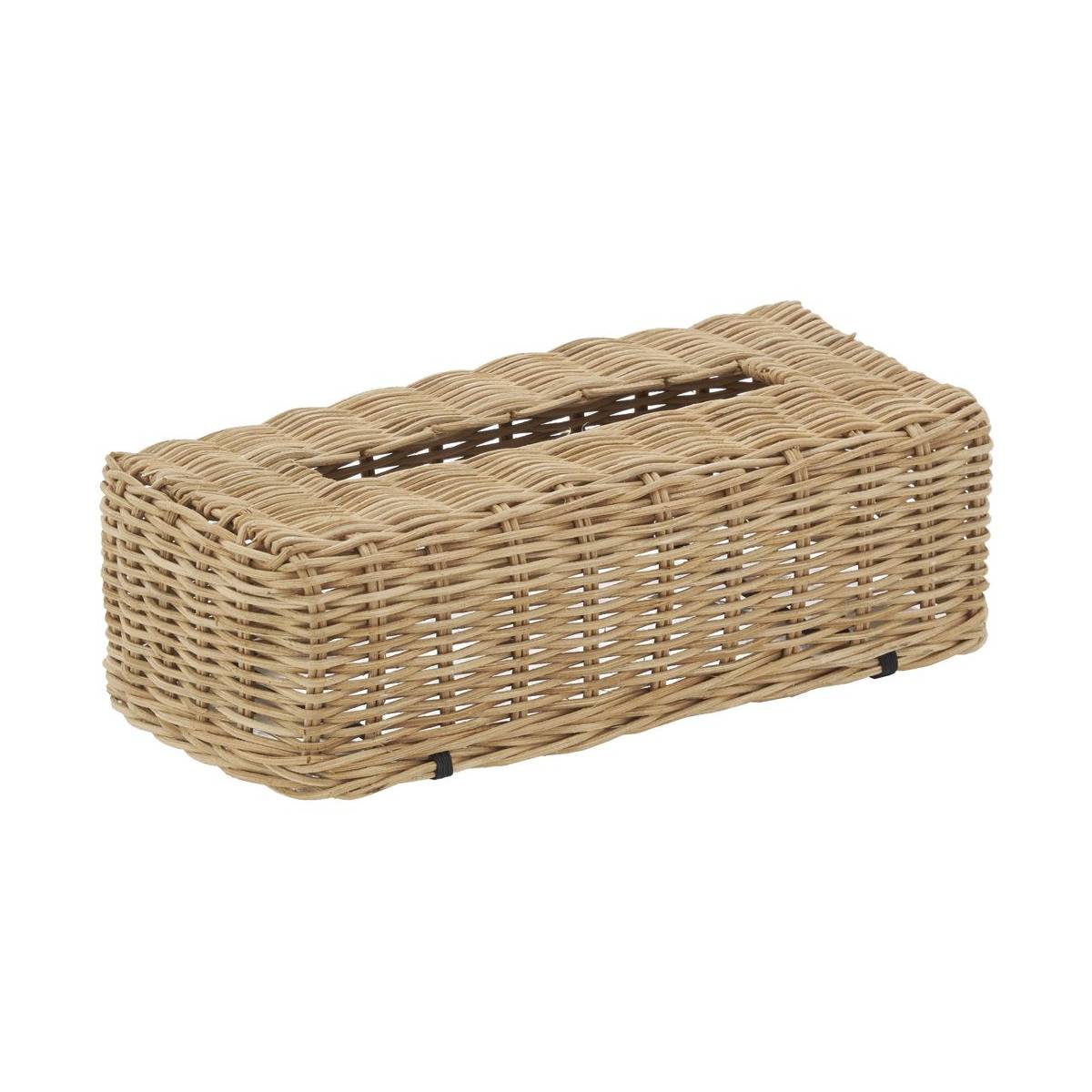 Aubry Gaspard - Boîte à mouchoirs en rotin naturel - Image 1