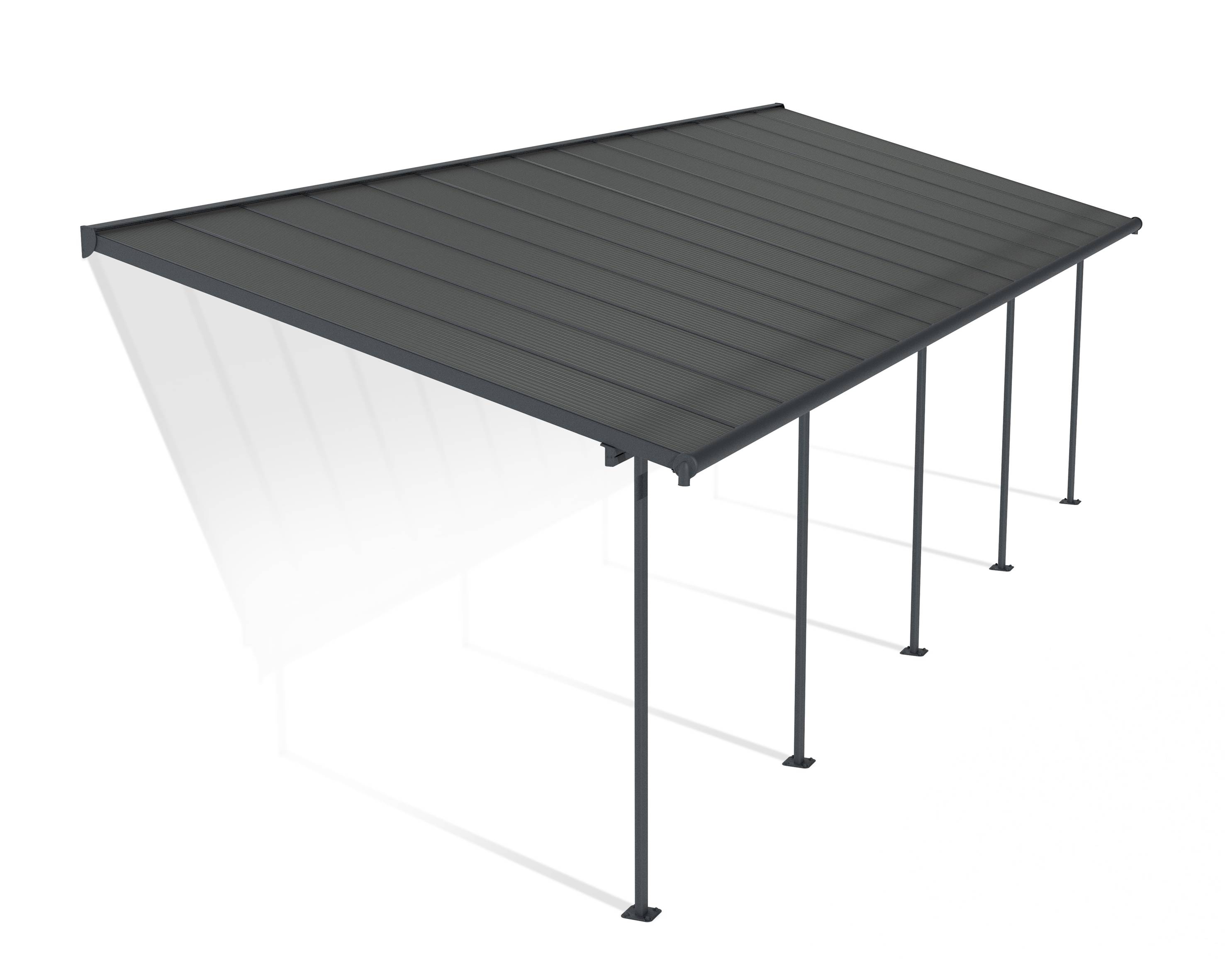 Canopia - Canopia Pergola Capri 3X9,2 Grise, toiture gris - Image 1