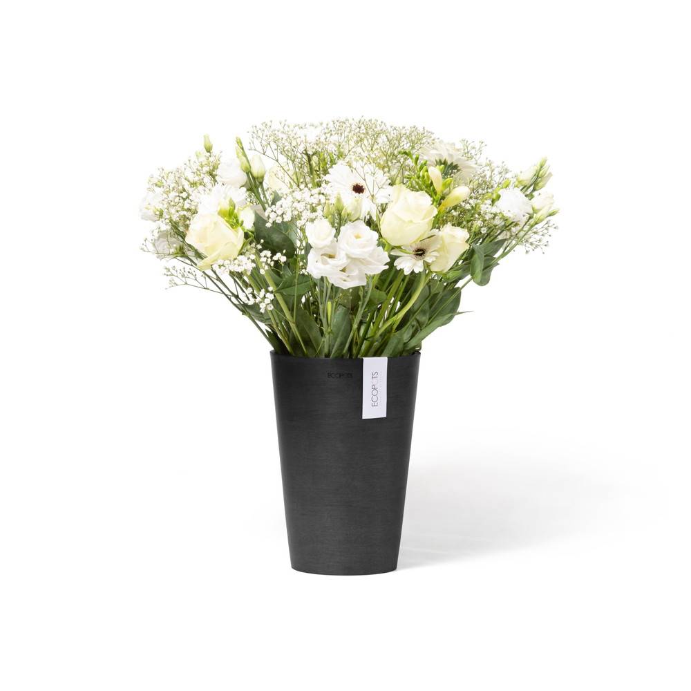 Ecopots - Pot Rond Pisa 21 Gris Foncé - Ø 21 x H. 30 cm - 6,8 L ECOPOTS