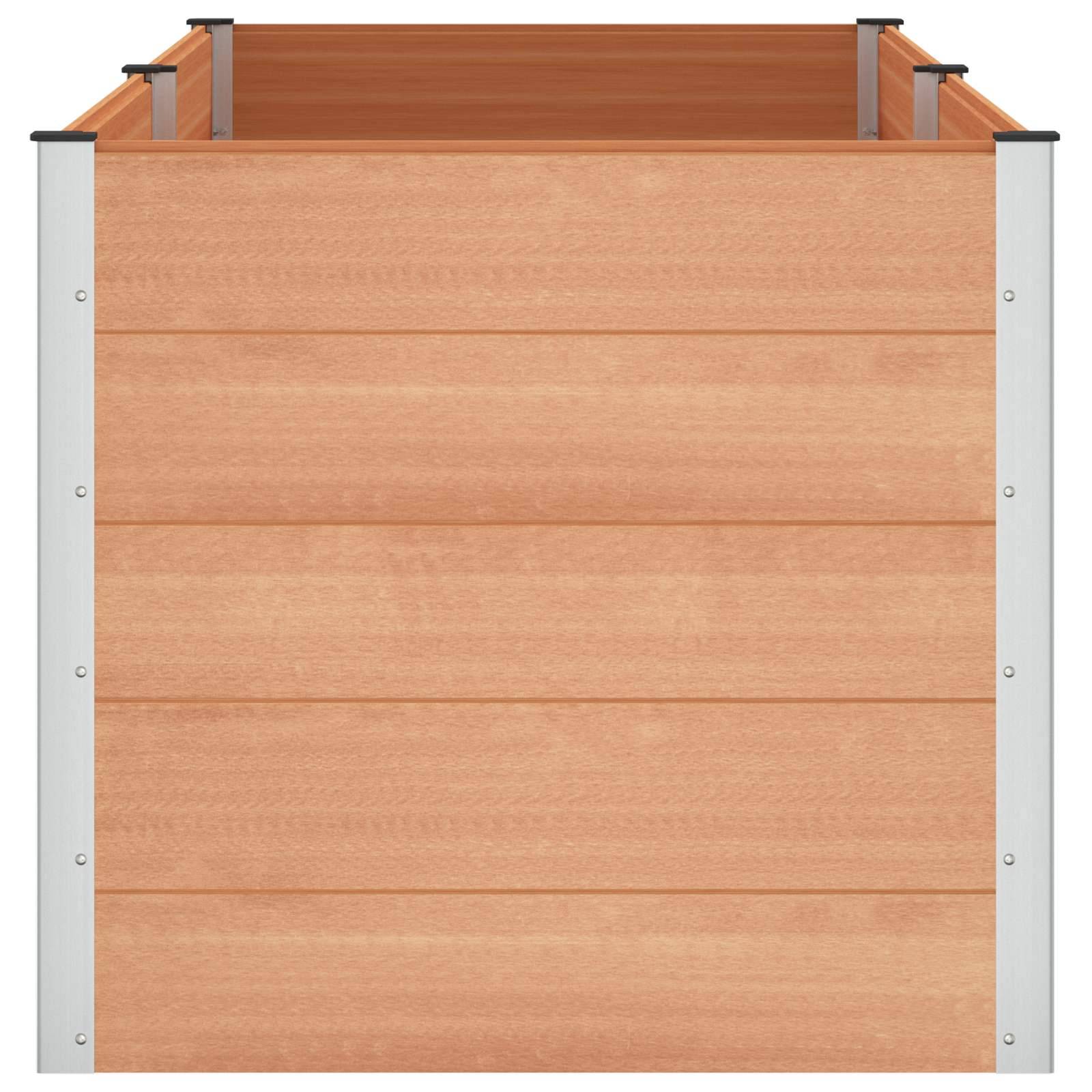Prolenta Premium - Jardinière aluminium marron 250 x 100 x 91 cm - Prolenta premium p3416.6 - Image 4