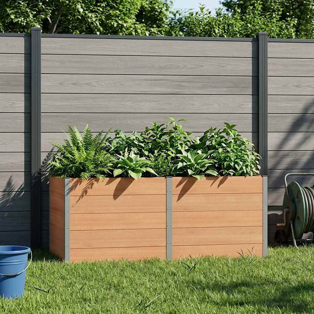 Prolenta Premium - Jardinière aluminium marron 250 x 100 x 91 cm - Prolenta premium p3416.6 - Image 1