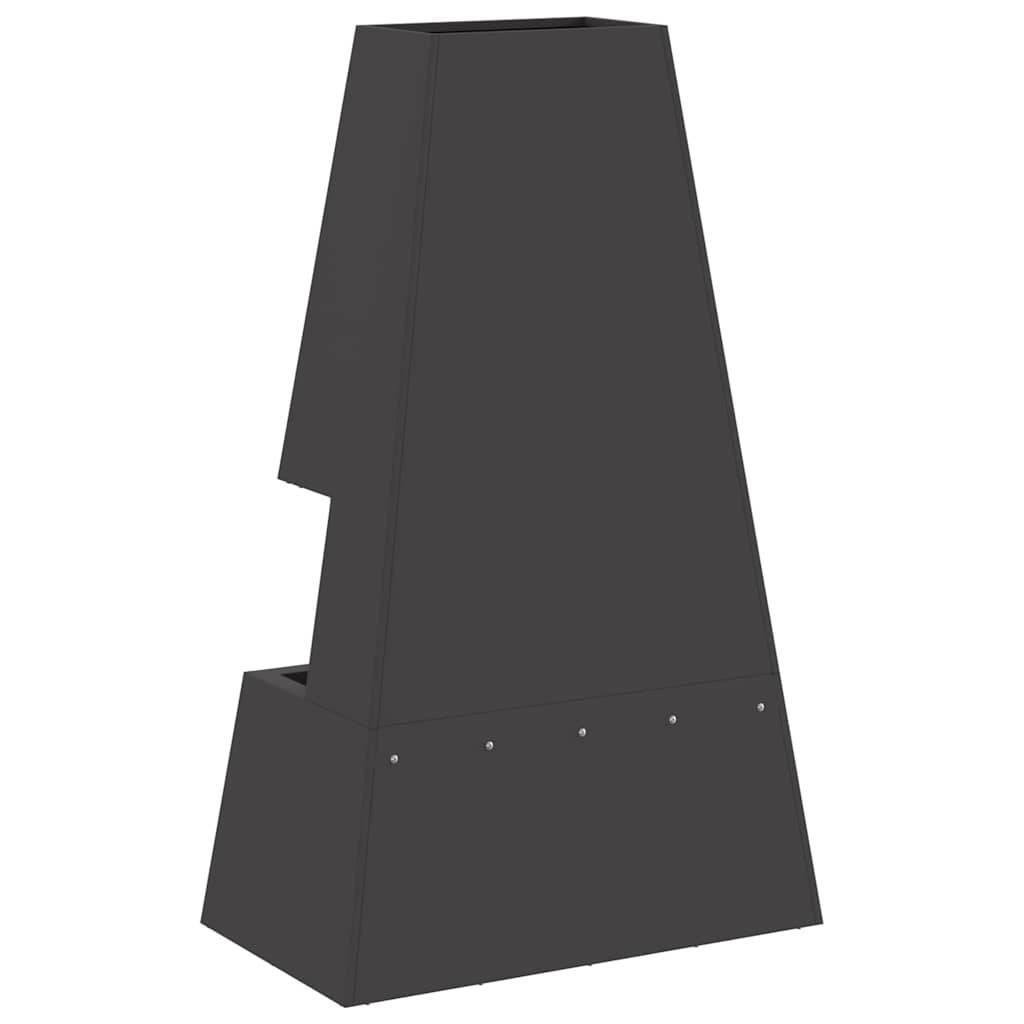 Cheminée mexicaine design 100cm en acier pour jardin Noir – ComfortXL Outdoor Living - Image 5