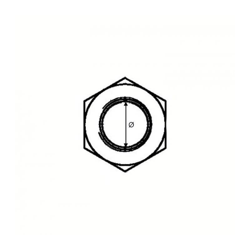 Écrou frein hexagonal zingué (boîte) - Cond. /pcs: 100 - Ø mm: 10 - Image 2