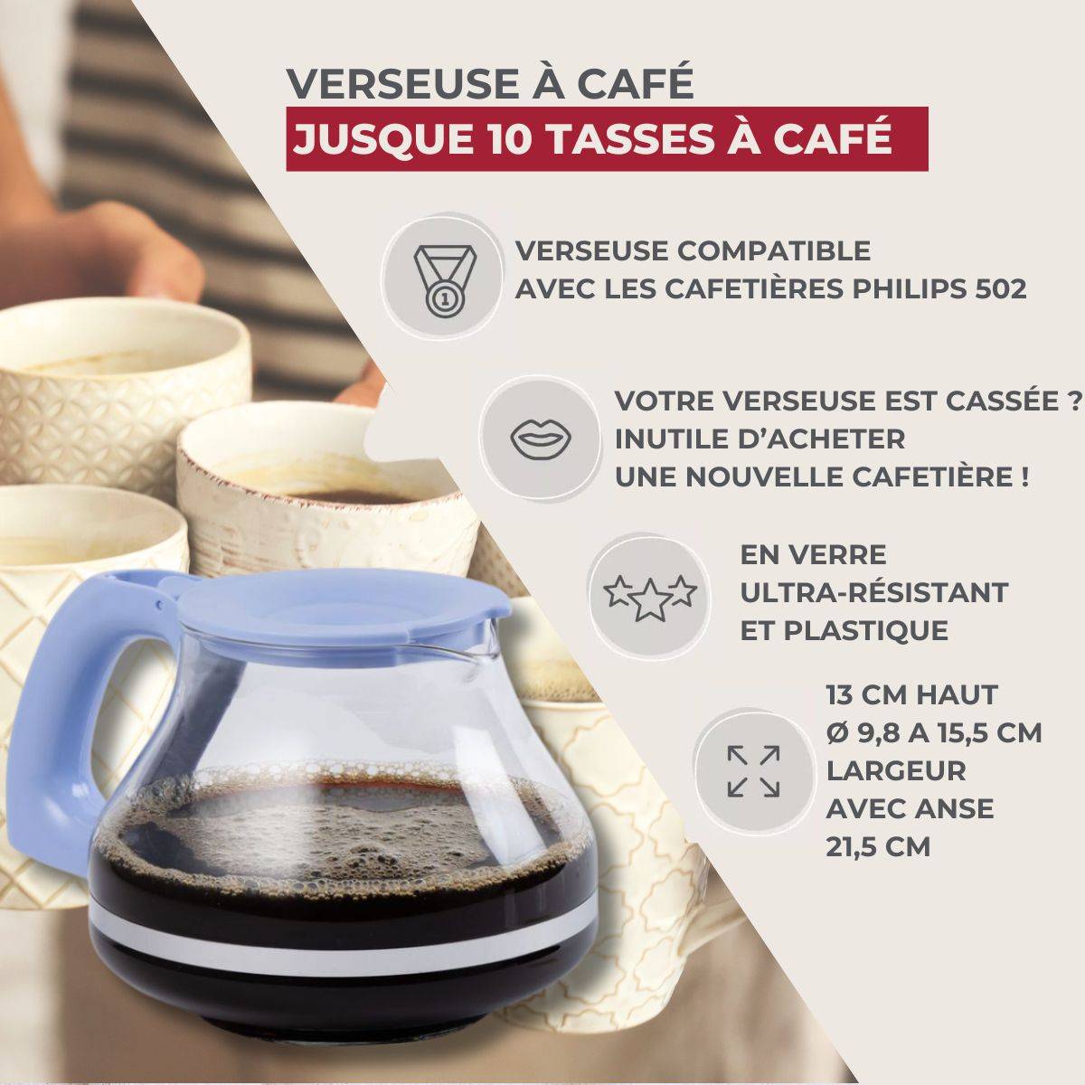 Verseuse pour cafetière Philips 502 Fackelmann Basics - Image 3