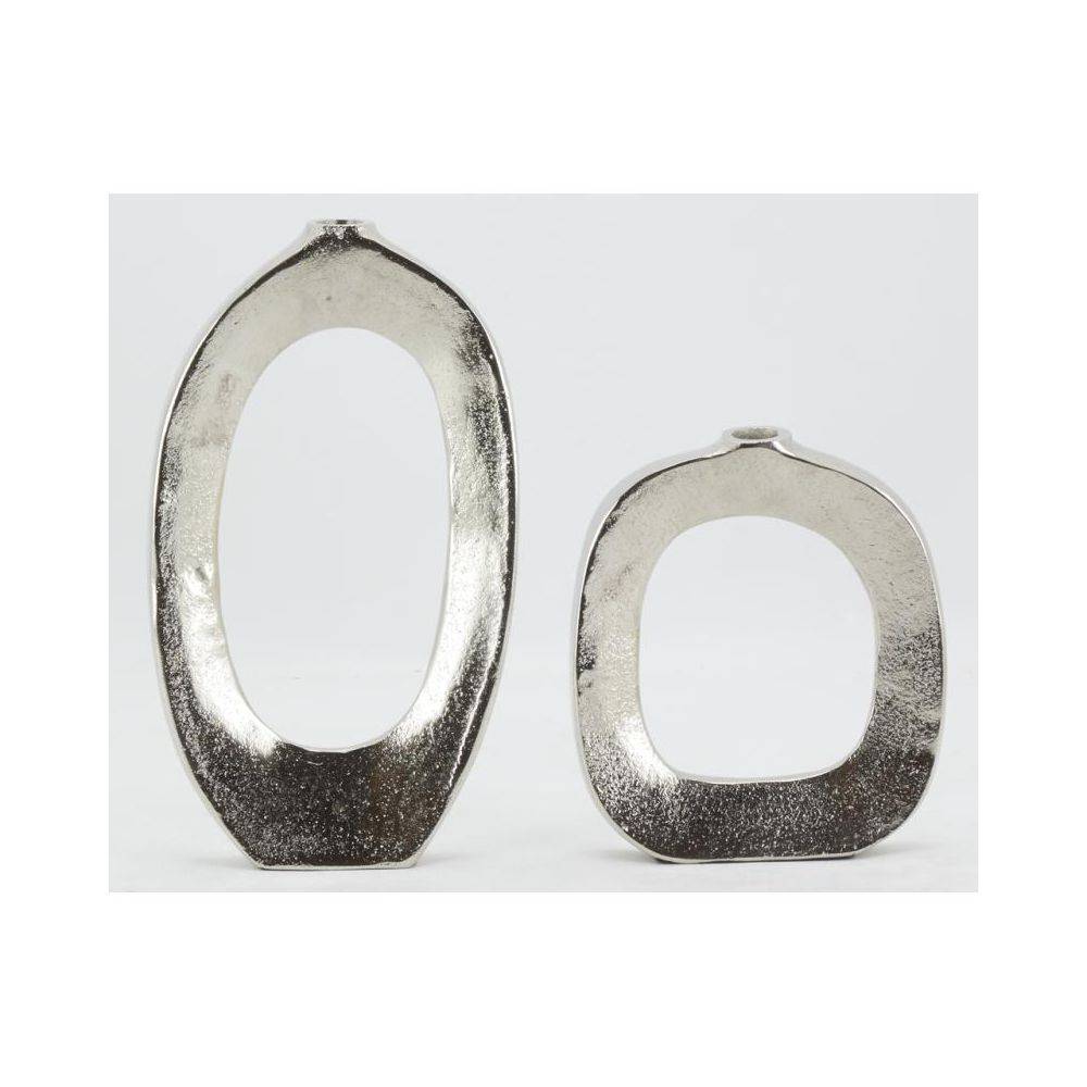 Aubry Gaspard - Vases cercle en aluminium (Lot de 2) - Image 2