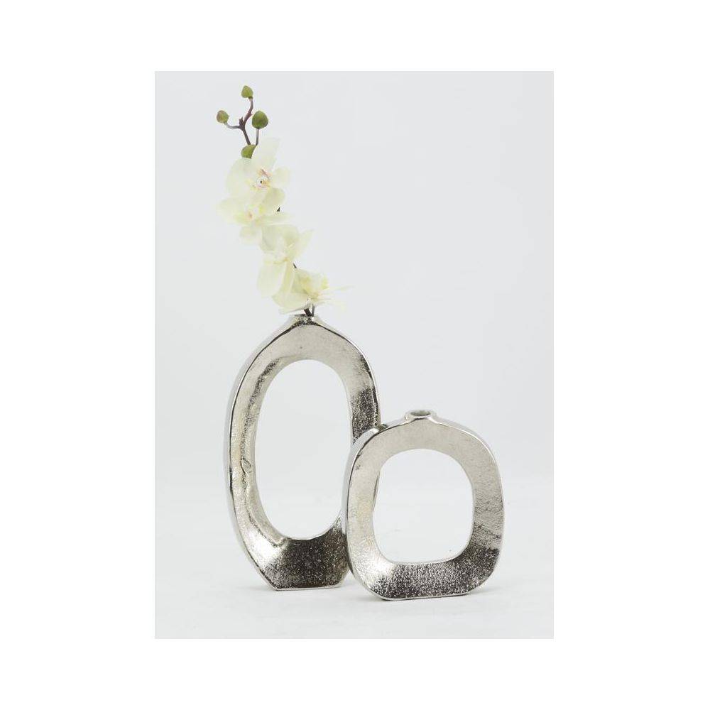 Aubry Gaspard - Vases cercle en aluminium (Lot de 2) - Image 3