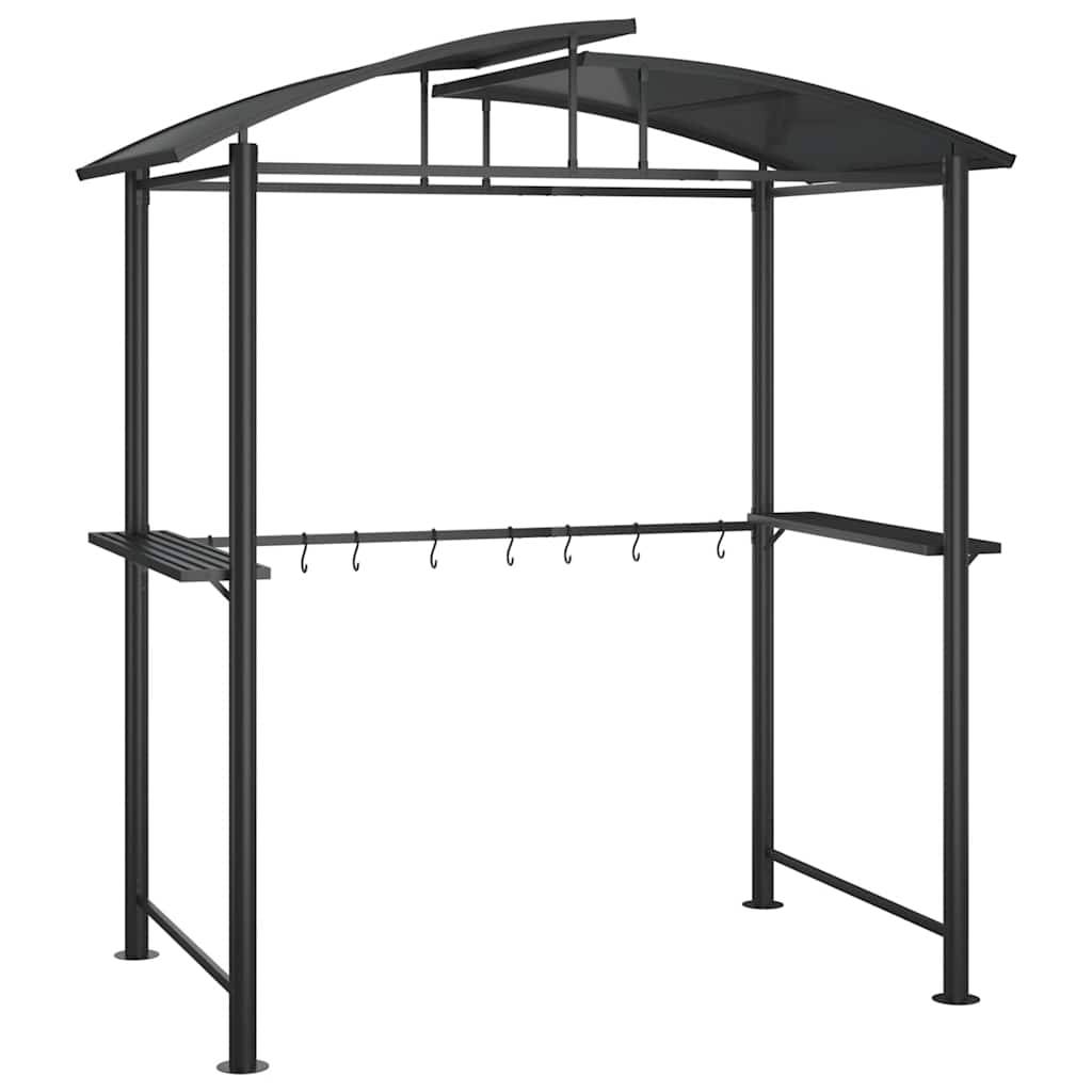 Vidaxl - Gazebo BBQ et étagères latérales anthracite 210x114x230cm acier vidaXL 360139 - Image 2