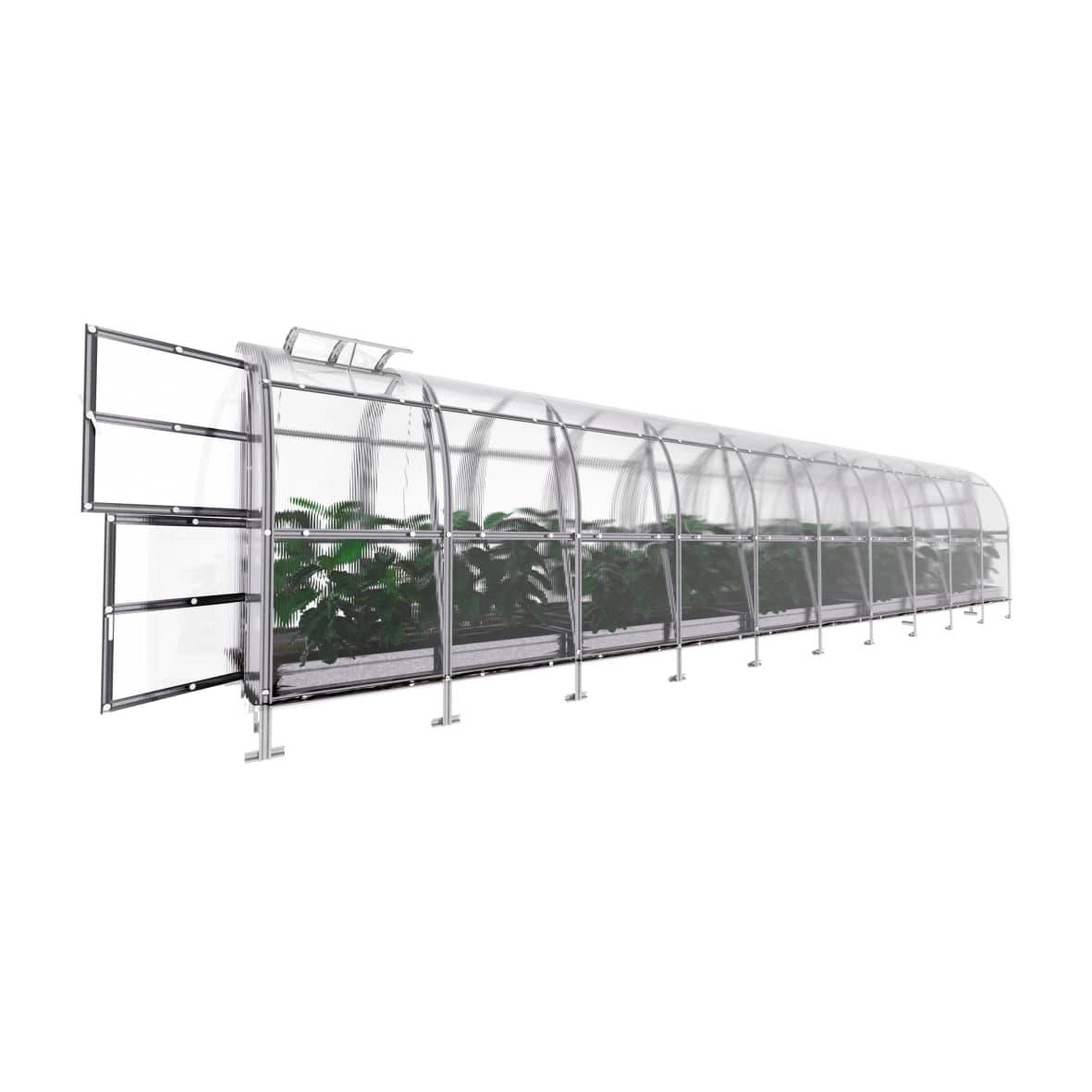 Serre KLASIKA SLIM 2 x 12 m (24 m²) , 6 mm avec revêtement en polycarbonate - Image 3