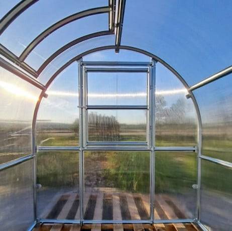 Serre KLASIKA SLIM 2 x 12 m (24 m²) , 6 mm avec revêtement en polycarbonate - Image 10