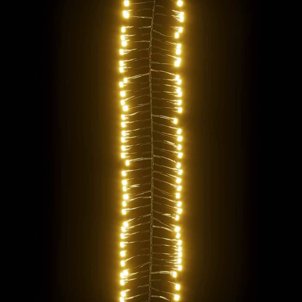Guirlande LED Groupée PVC 1000 LED 8 Modes Déco Sapin Noël Jardin Blanc Chaud 11m – ComfortXL Outdoor Living - Image 5