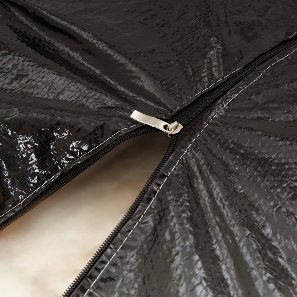 Housse de protection pour sapin de Noël - Sac de rangement noir 135x40x55 cm PE - Image 7