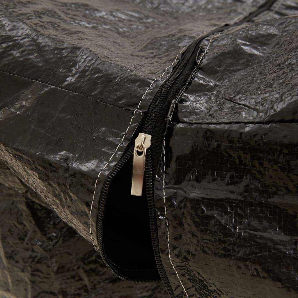 Housse de protection pour sapin de Noël - Sac de rangement noir 135x40x55 cm PE - Image 6