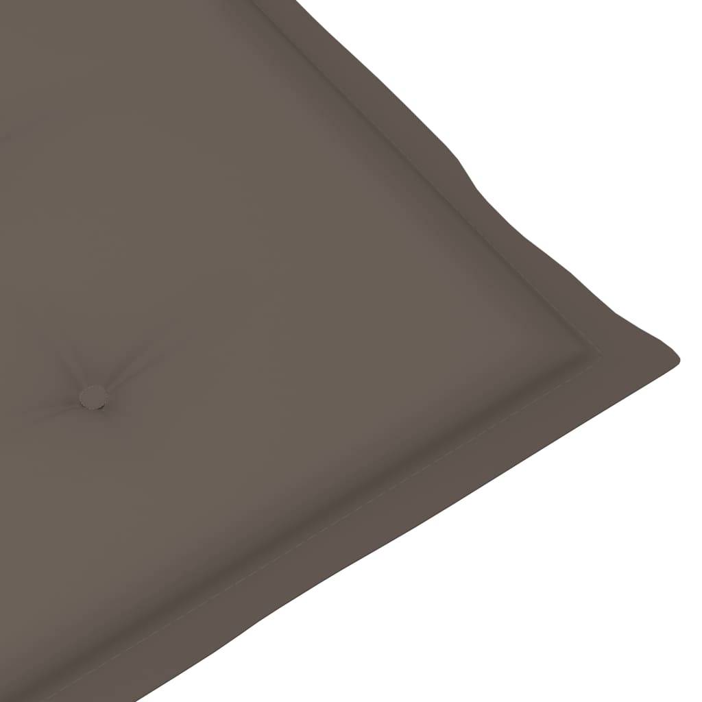 Chaise à bascule Bois d'acacia massif Taupe 57 x 100 x 117 cm - PANGIVO - Image 8