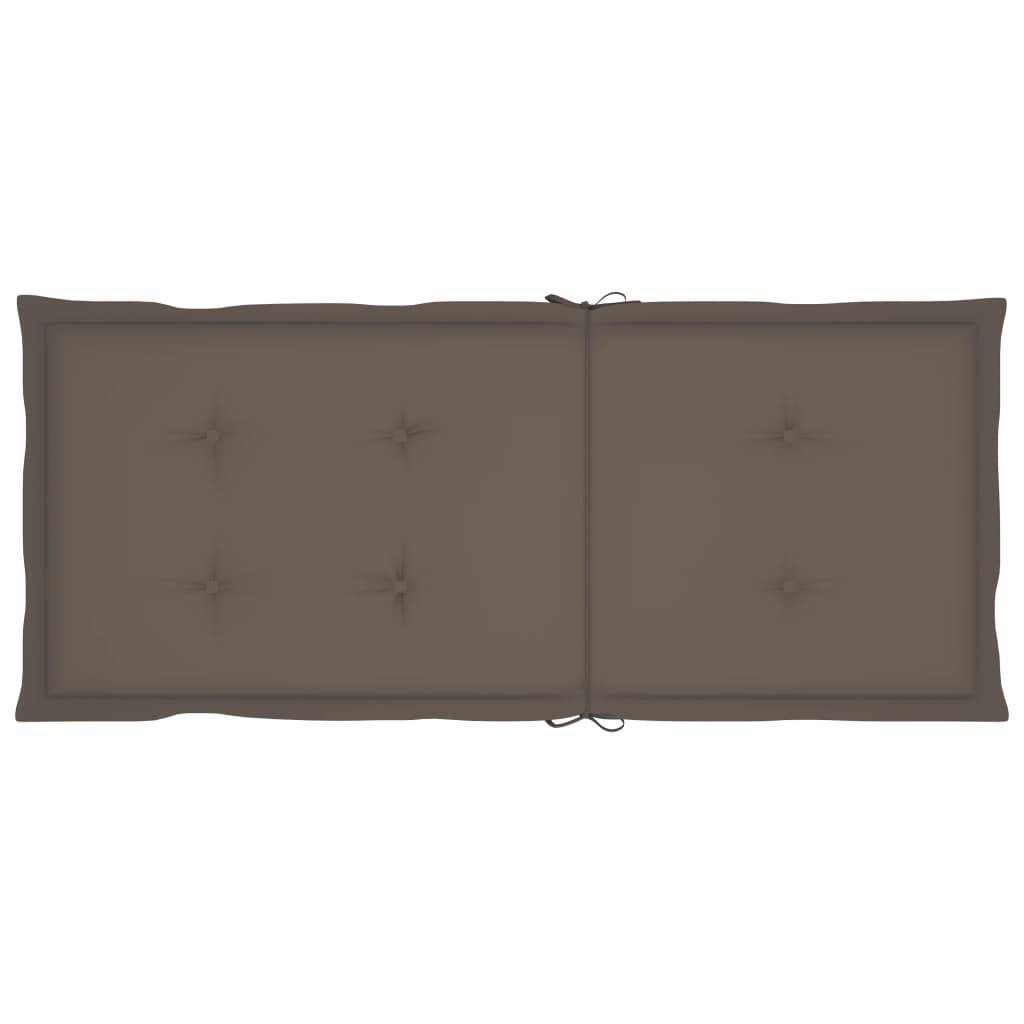 Chaise à bascule Bois d'acacia massif Taupe 57 x 100 x 117 cm - PANGIVO - Image 7
