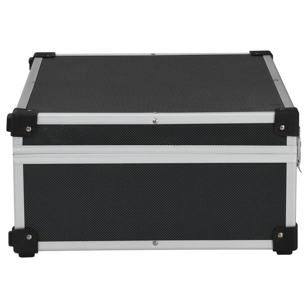Helloshop26 - Valise à outils boîte à outils mallette à outils trolley à outils caisse à outils rangement stockage fichiers portable 46 x 33 x 16 cm noir - Image 4