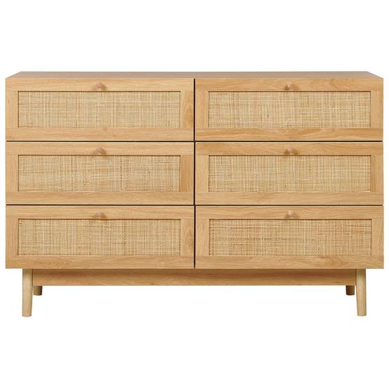 Beliani - Commode Panneau de particules de bois Marron clair NIVO - 120x42x76- Beliani - Image 5