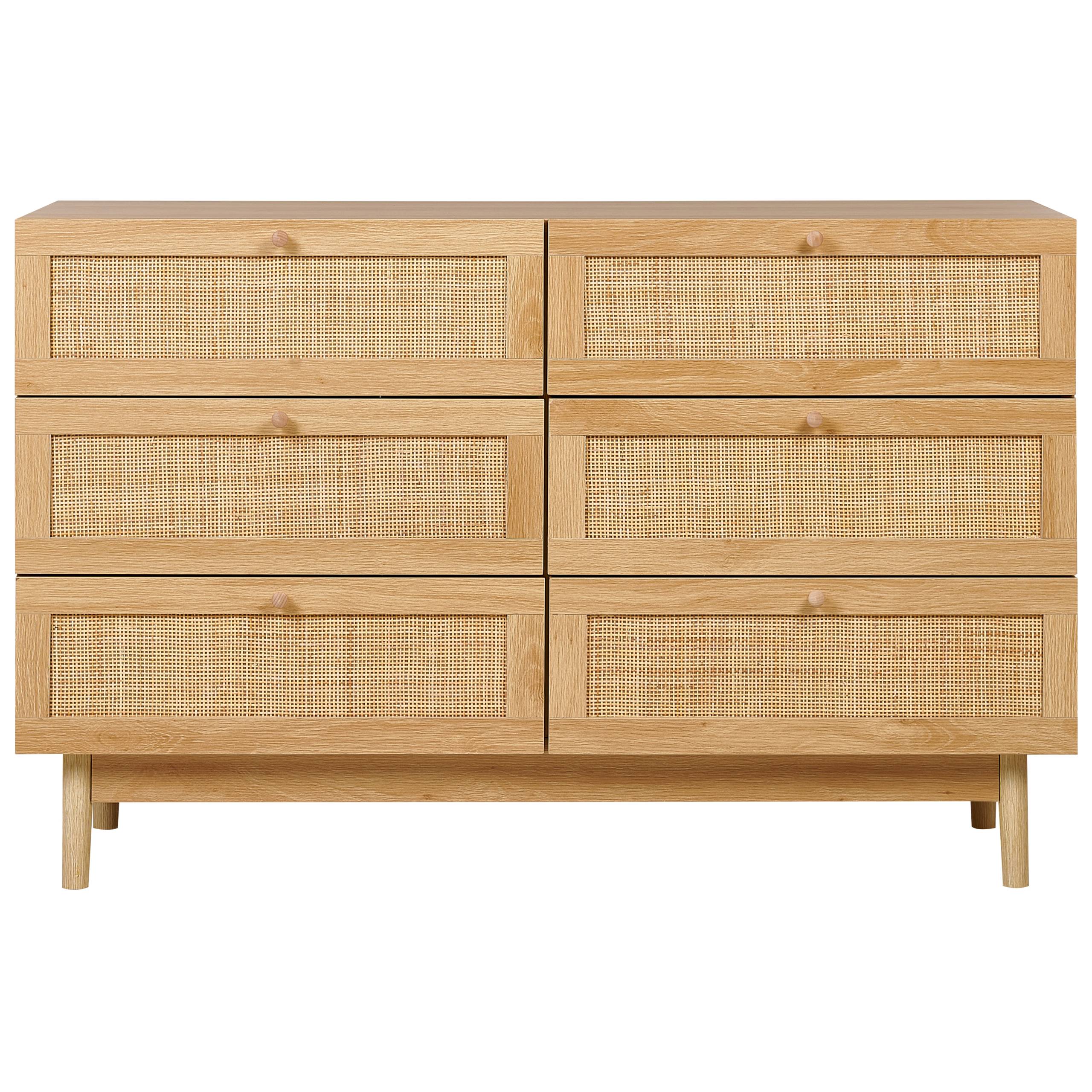 Beliani - Commode Panneau de particules de bois Marron clair NIVO - 120x42x76- Beliani - Image 5
