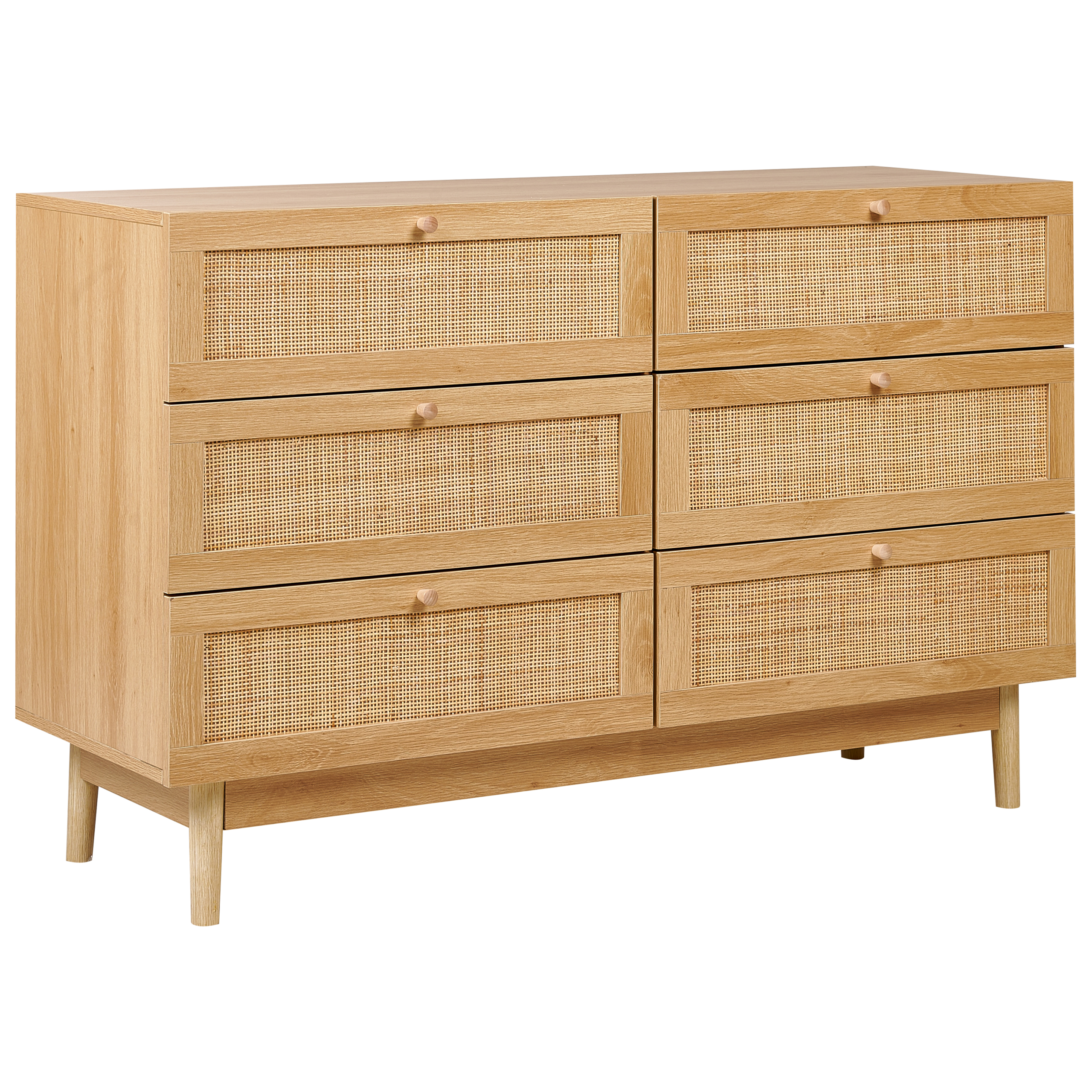 Beliani - Commode Panneau de particules de bois Marron clair NIVO - 120x42x76- Beliani - Image 2