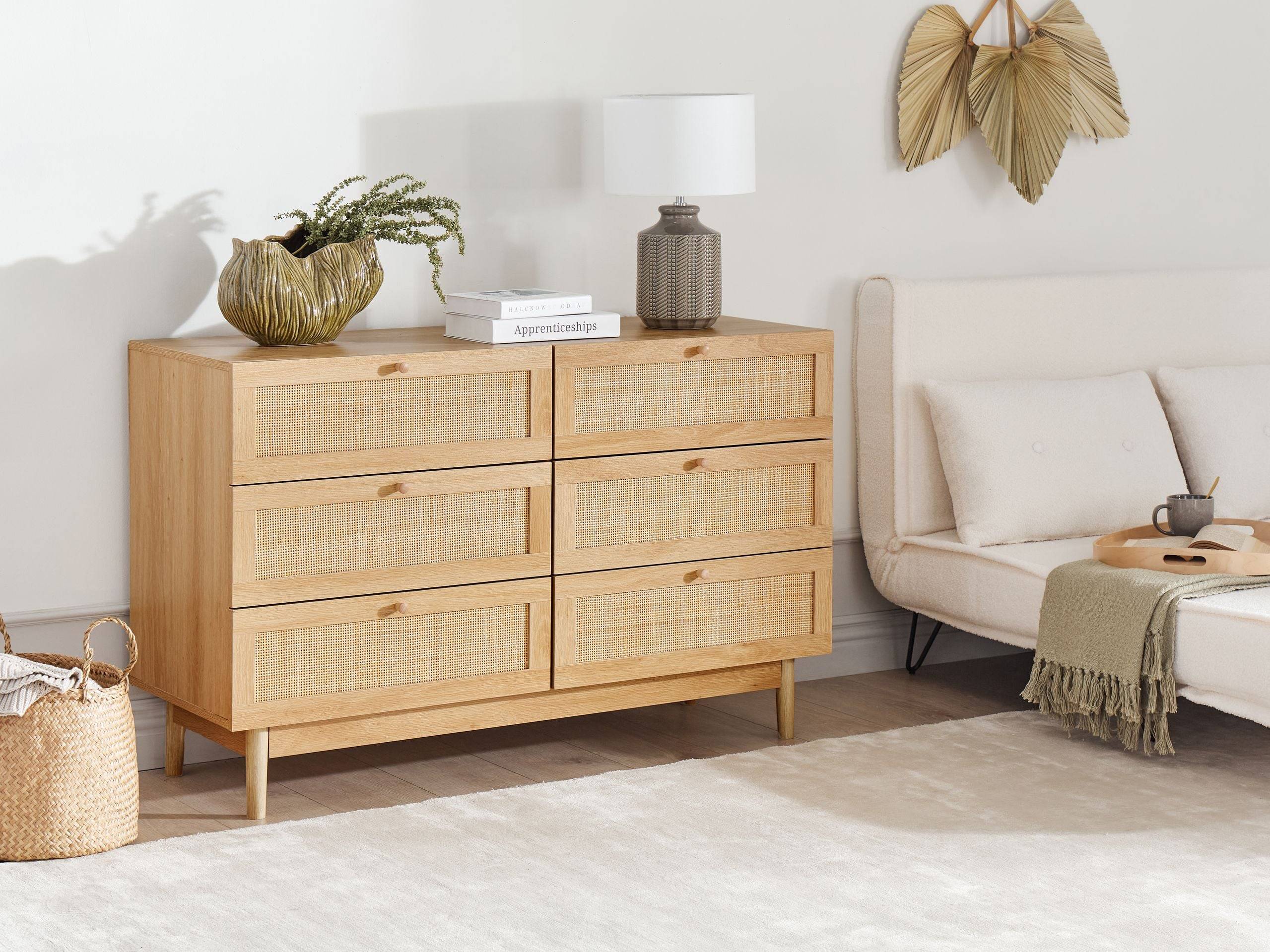 Beliani - Commode Panneau de particules de bois Marron clair NIVO - 120x42x76- Beliani - Image 1