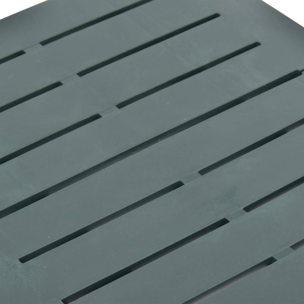 Table pliable de jardin plastique vert 45 x 43 x 50 cm - PANGIVO - Image 6