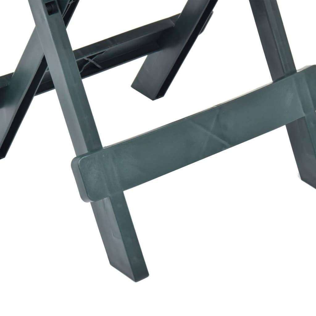 Table pliable de jardin plastique vert 45 x 43 x 50 cm - PANGIVO - Image 5