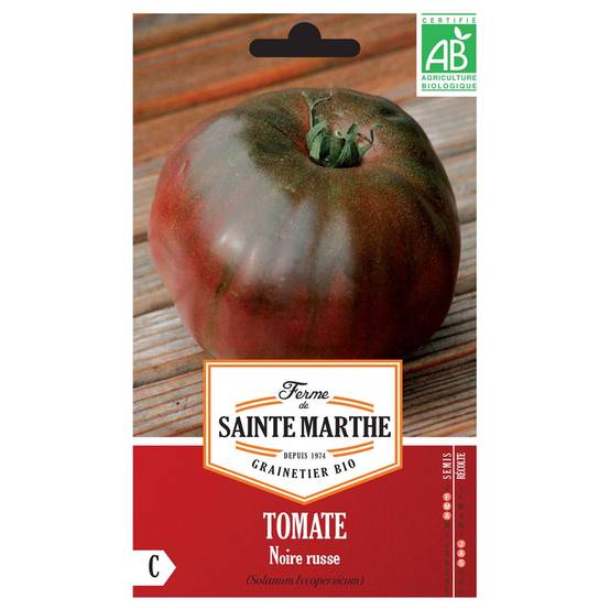 Tomate Noire Russe Bio - Ferme de Sainte Marthe le sachet de 30 graines environ
