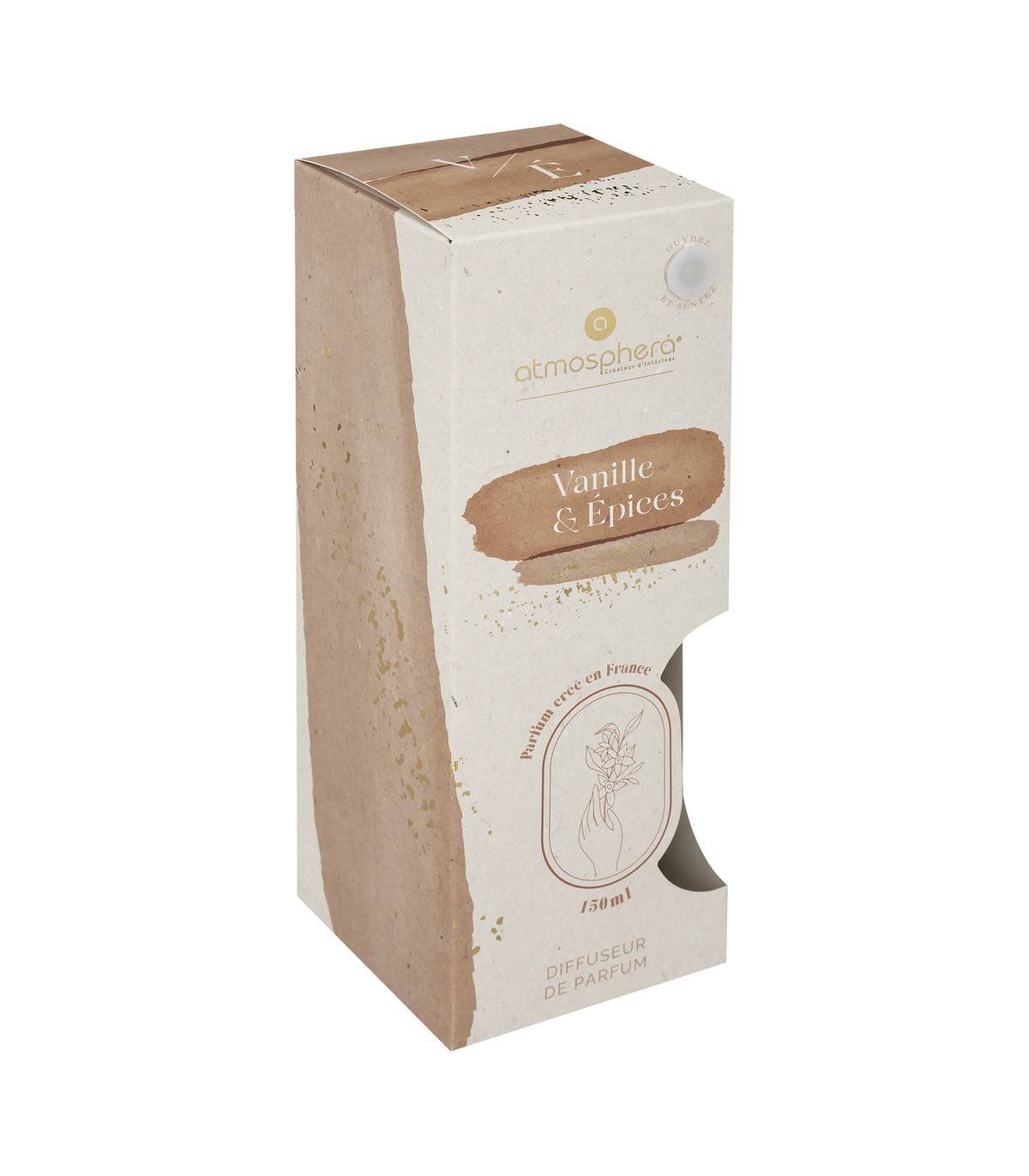 Diffuseur de parfum Vanille et épices 150ml avec 6 Bâtonnets - Image 2